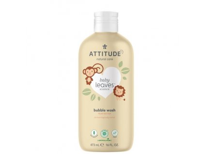 Dětská pěna do koupele ATTITUDE Baby leaves s vůní hruškové šťávy 473 ml