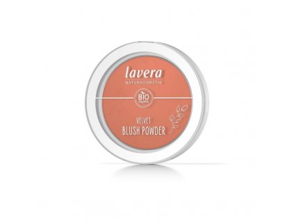 lavera Sametová pudrová tvářenka 01 Rosy Peach 4,5 g
