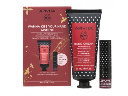 apivita bee protective Jasmín krém na ruce+balzám na rty blackcurrant