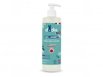 dodie organic detsky myci gel na vlasy telo a oblicej 3v1 400 ml