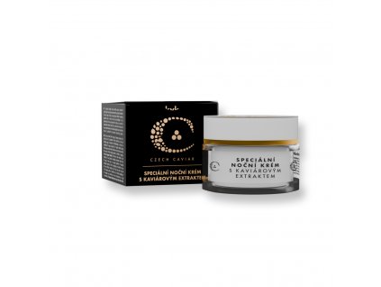 Czech Caviar noční pleťový krém 50 ml  +Czech Caviar Anti-Age pleťová maska s přírodními antioxidanty