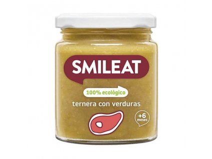 SMILEAT BIO prikrm teleci se zeleninou s extra panenskym olivovym olejem 6M+ 230g