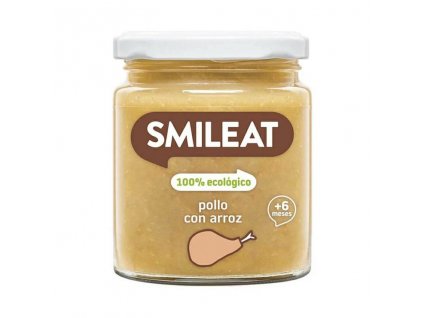 SMILEAT BIO prikrm kure s ryzi a zeleninou s extra panenskym olivovym olejem 6M+