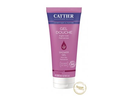 cattier gel douche apaisant palmarosa