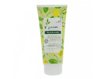 klorane junior gel douche 2 en 1 poire 200 ml face