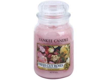 yankee candle fresh cut roses scented candle classic large
