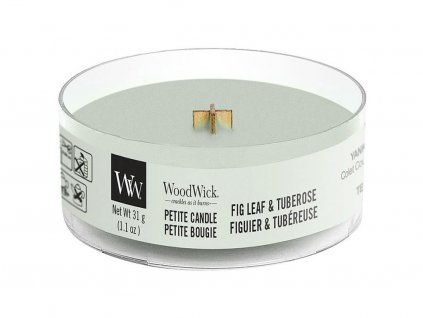 woodwick fig leaf tuberose petite candle