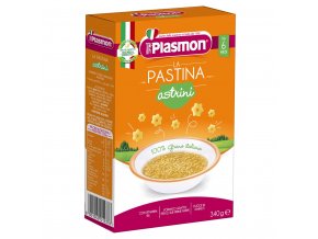 PLASMON Těstoviny pšeničné Astrini hvězdičky 340 g, 6m+