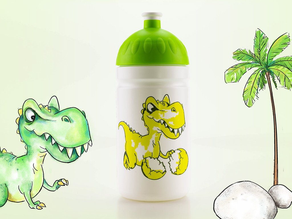 Zdravá láhev Lipoo Dinosaurus 500 ml