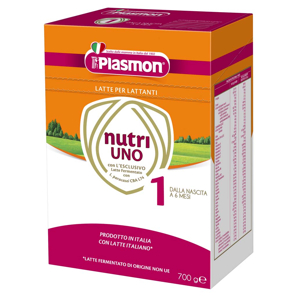 PLASMON Nutri-uno 1 počáteční mléko 2x350 g, 0m+