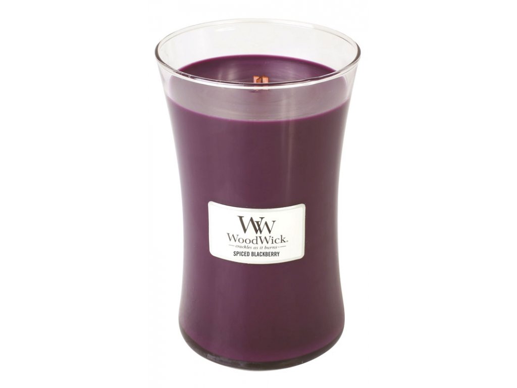 WoodWick Spiced Blackberry vonná svíčka 609,5 g