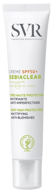 SVR matující krém Sebiaclear Creme SPF50+ 40 ml
