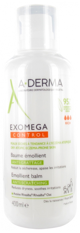 A-DERMA Exomega CONTROL Emolienční balzám 400 ml