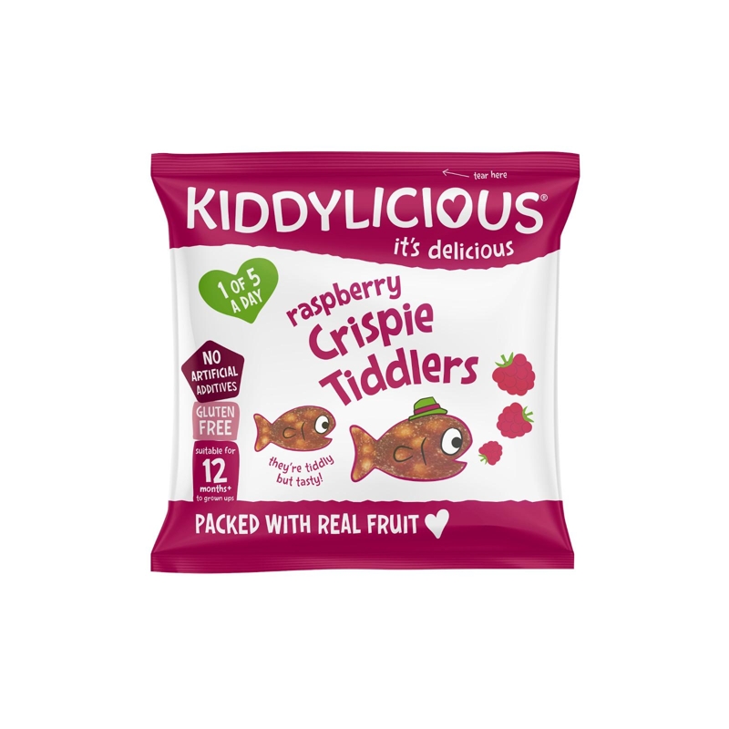 KIDDYLICIOUS Rybičky křupavé malinové 12g