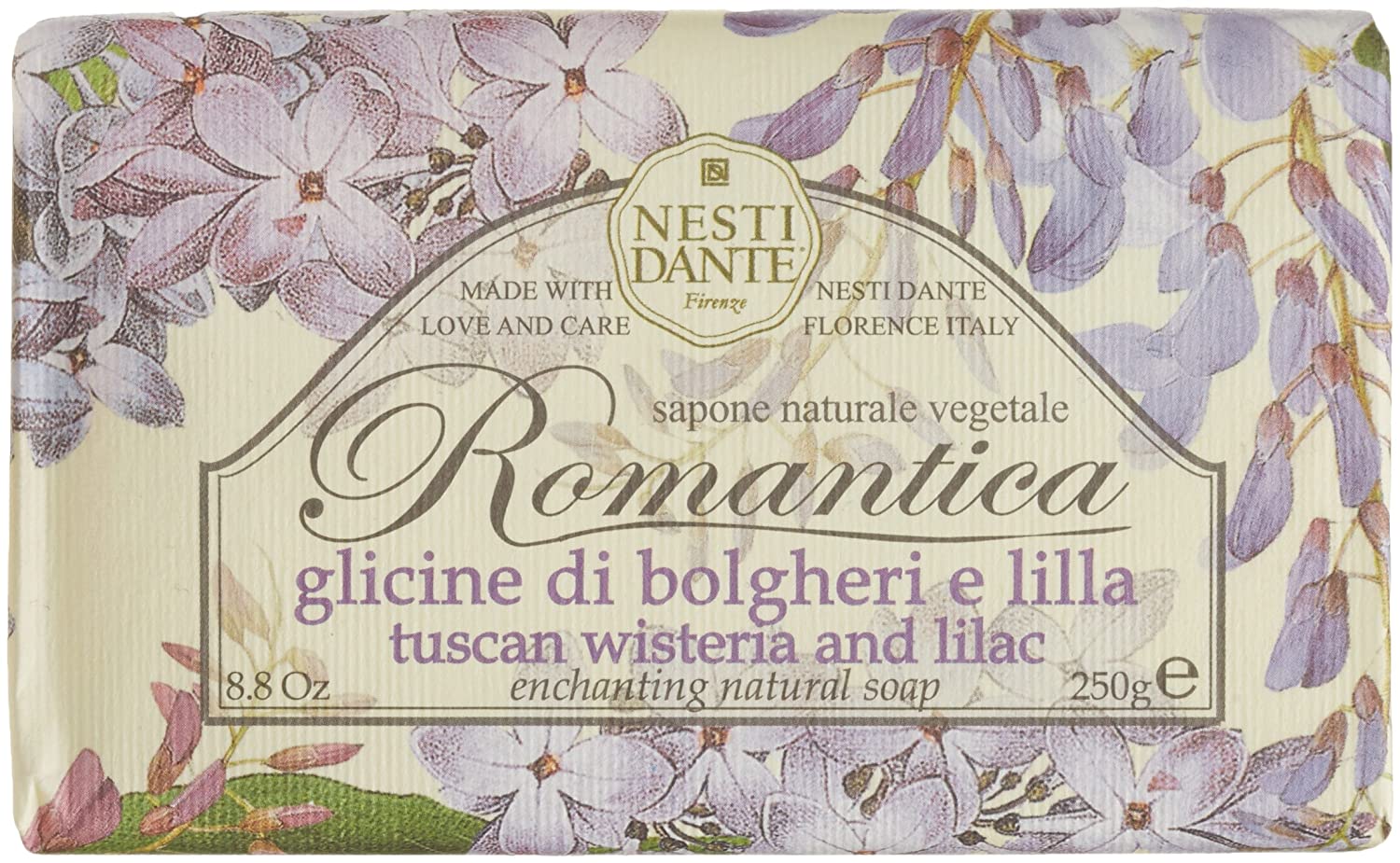 Nesti Dante Romantica Vistárie a Šeřík mýdlo 250 g