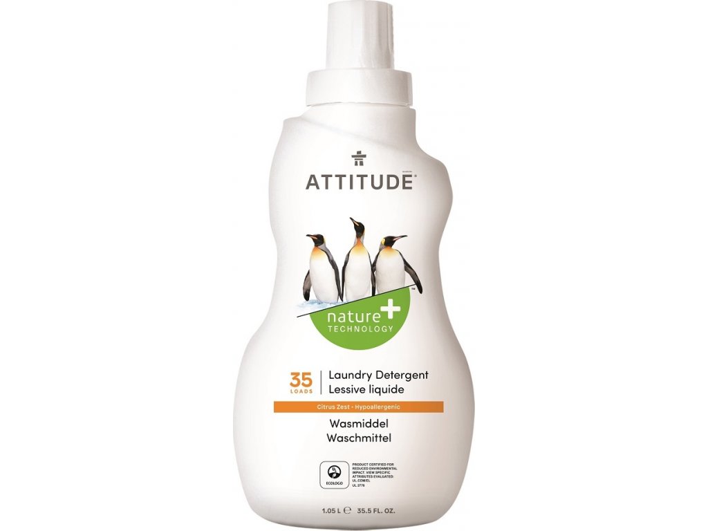 ATTITUDE prací gel s vůní citronové kůry 1050 ml