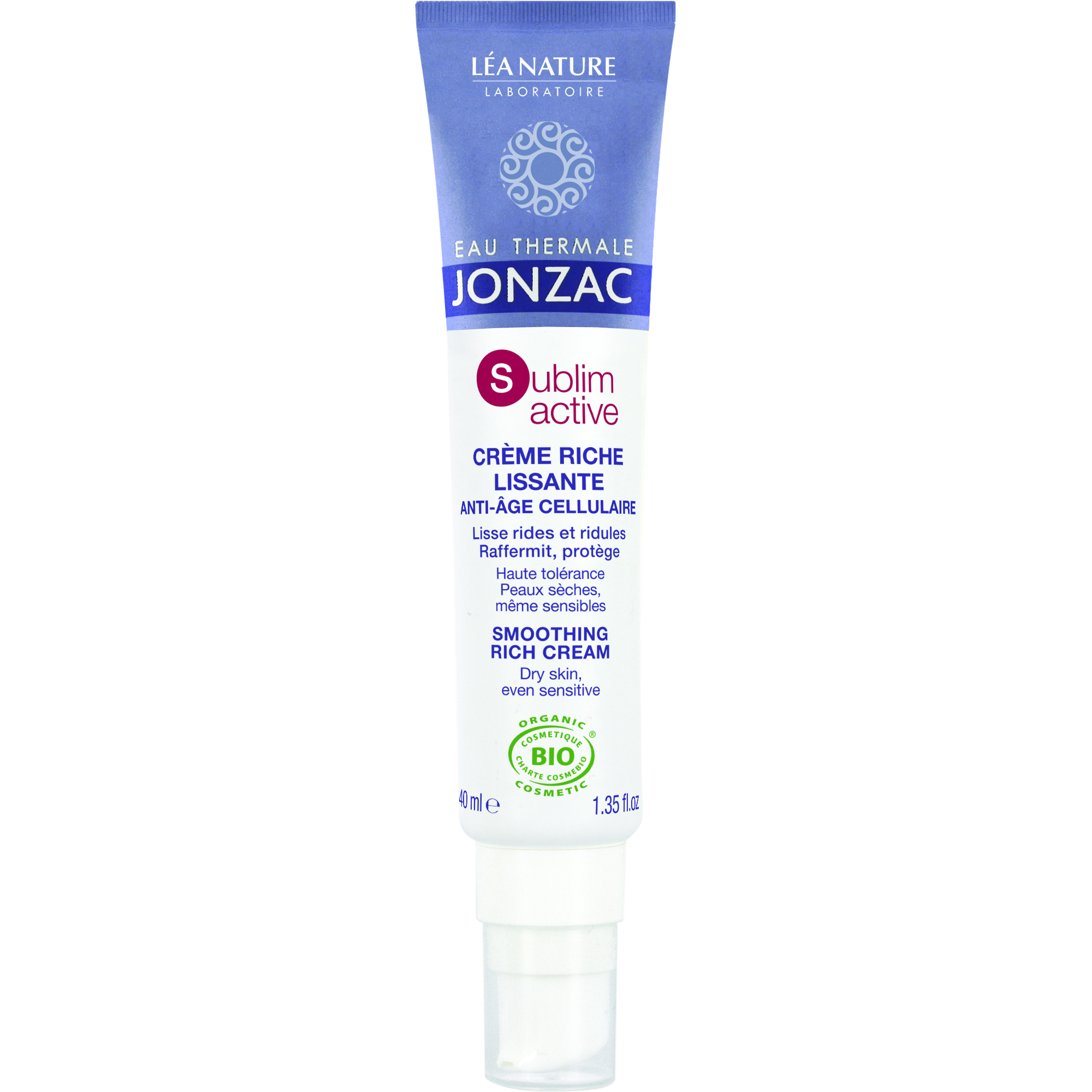 Vyživující krém proti vráskám a na zpevnění pleti Sublimactive BIO (Smoothing Rich Cream) 40 ml