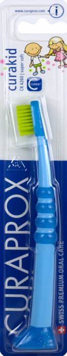 Curaprox CURAkid 4260 Ultrasoft dětský zubní kartáček Modrý