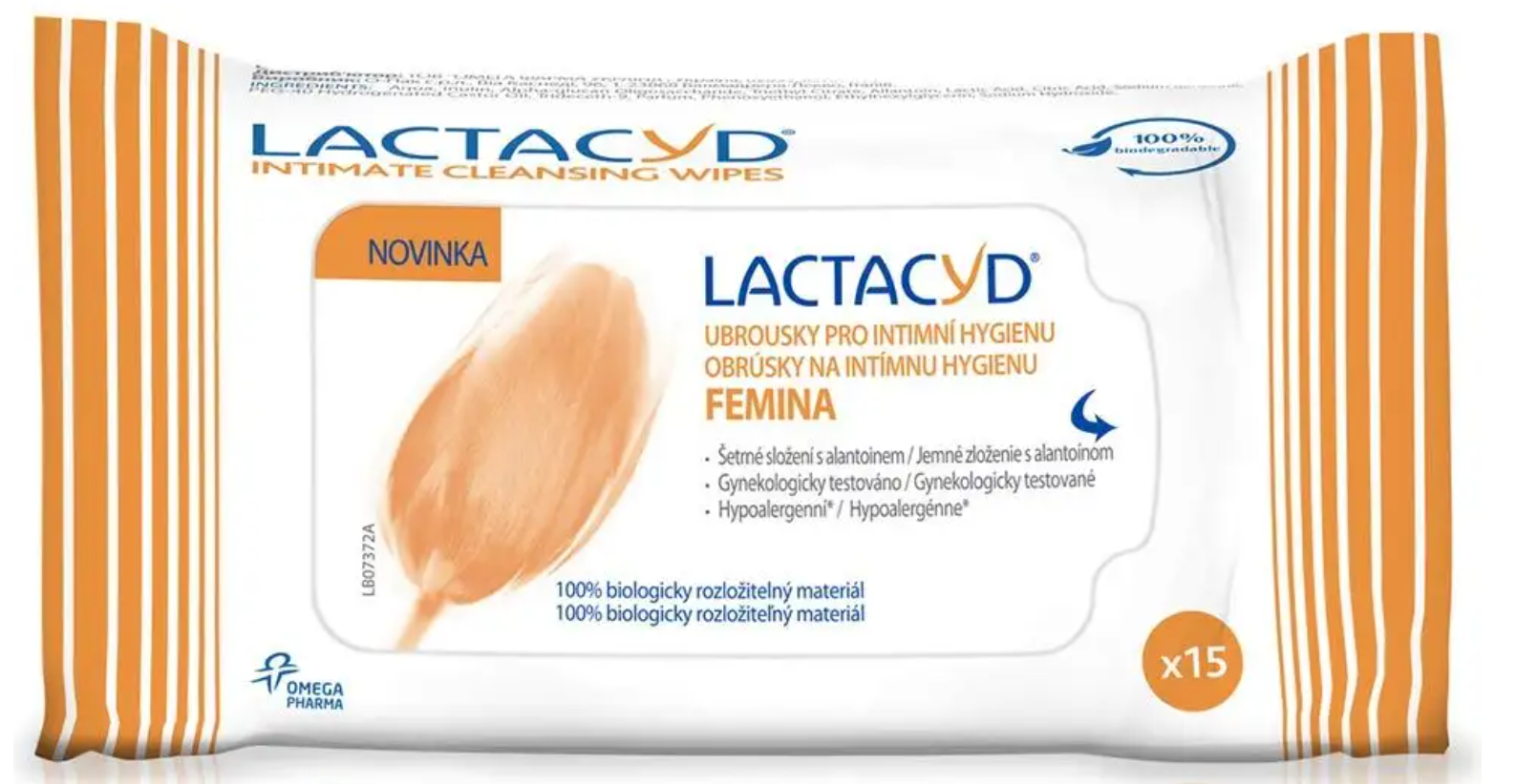 LACTACYD Femina intimní ubrousky 15 ks