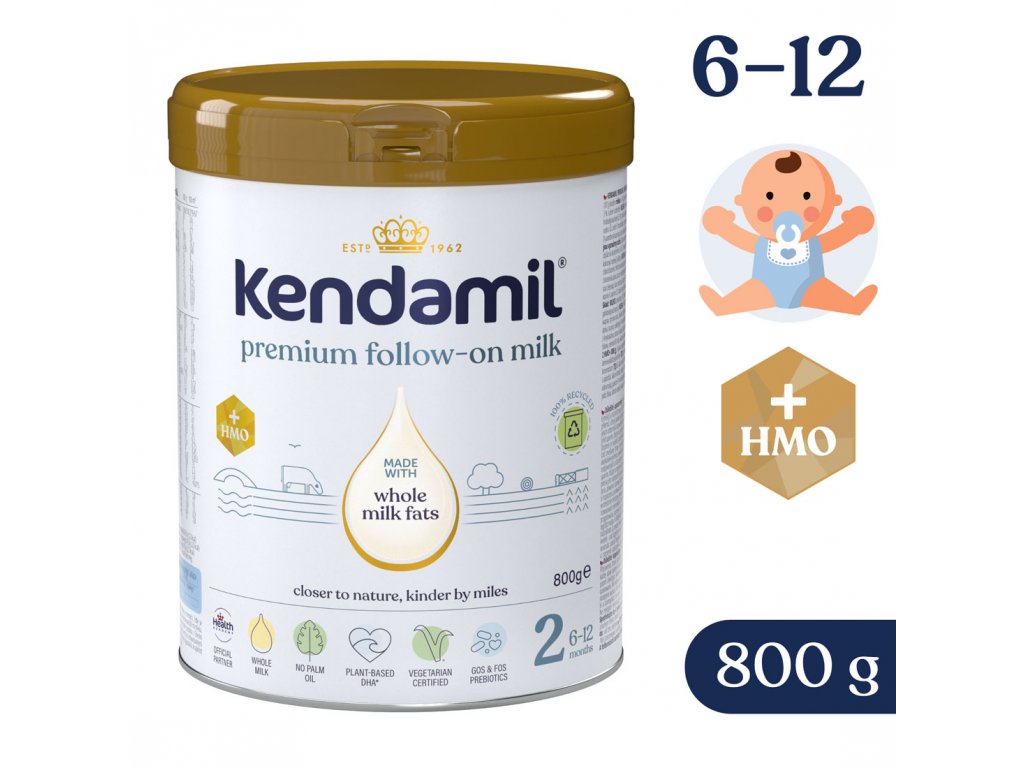 Kendamil Premium 2 HMO+ pokračovací mléko 800 g