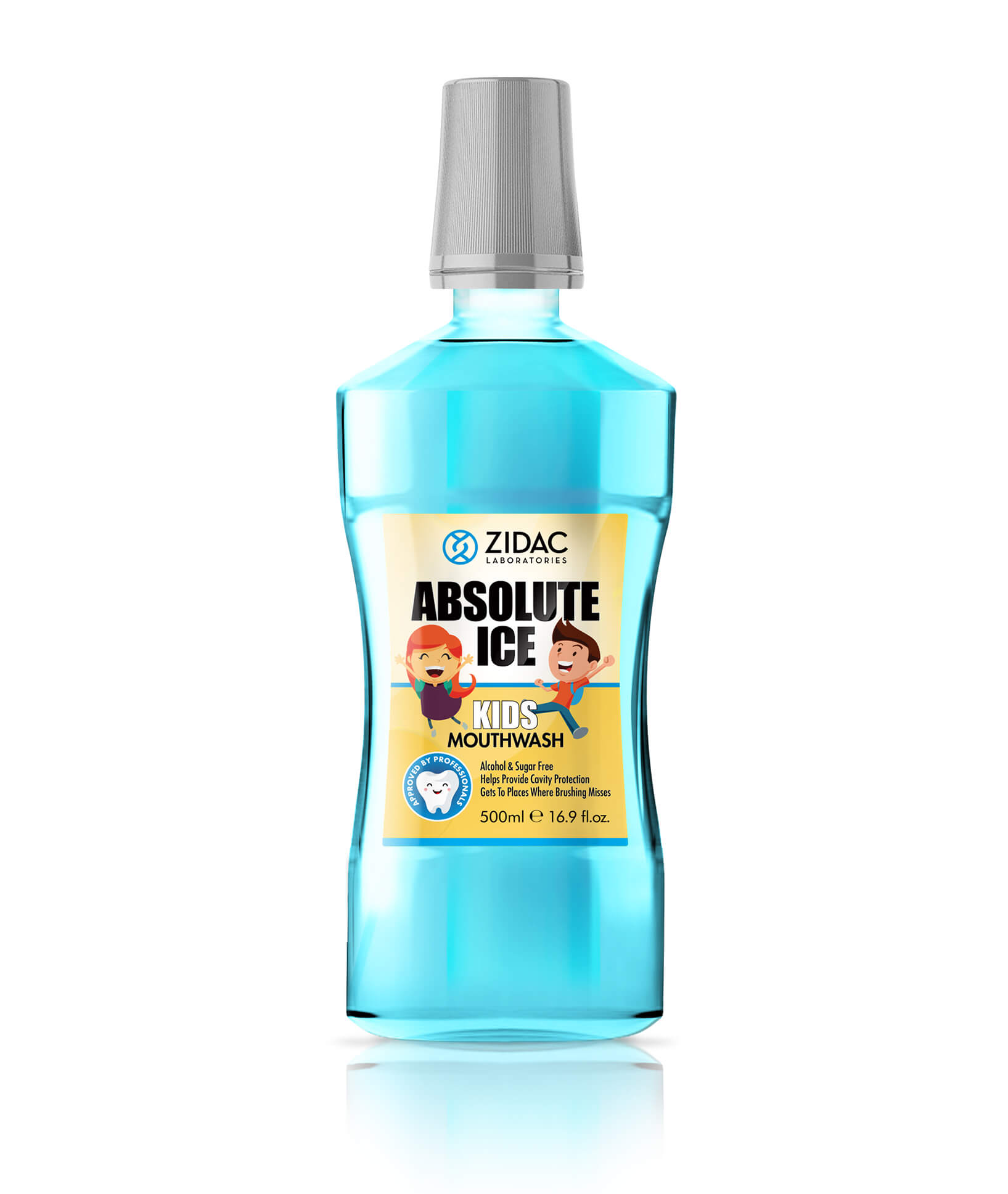 Levně Zidac Absolute Ice Kids ústní voda 500 ml