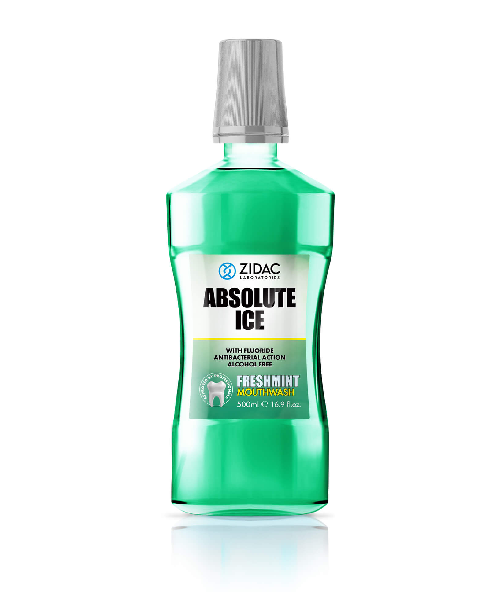Levně Zidac Absolute Ice Freshmint ústní voda 500 ml