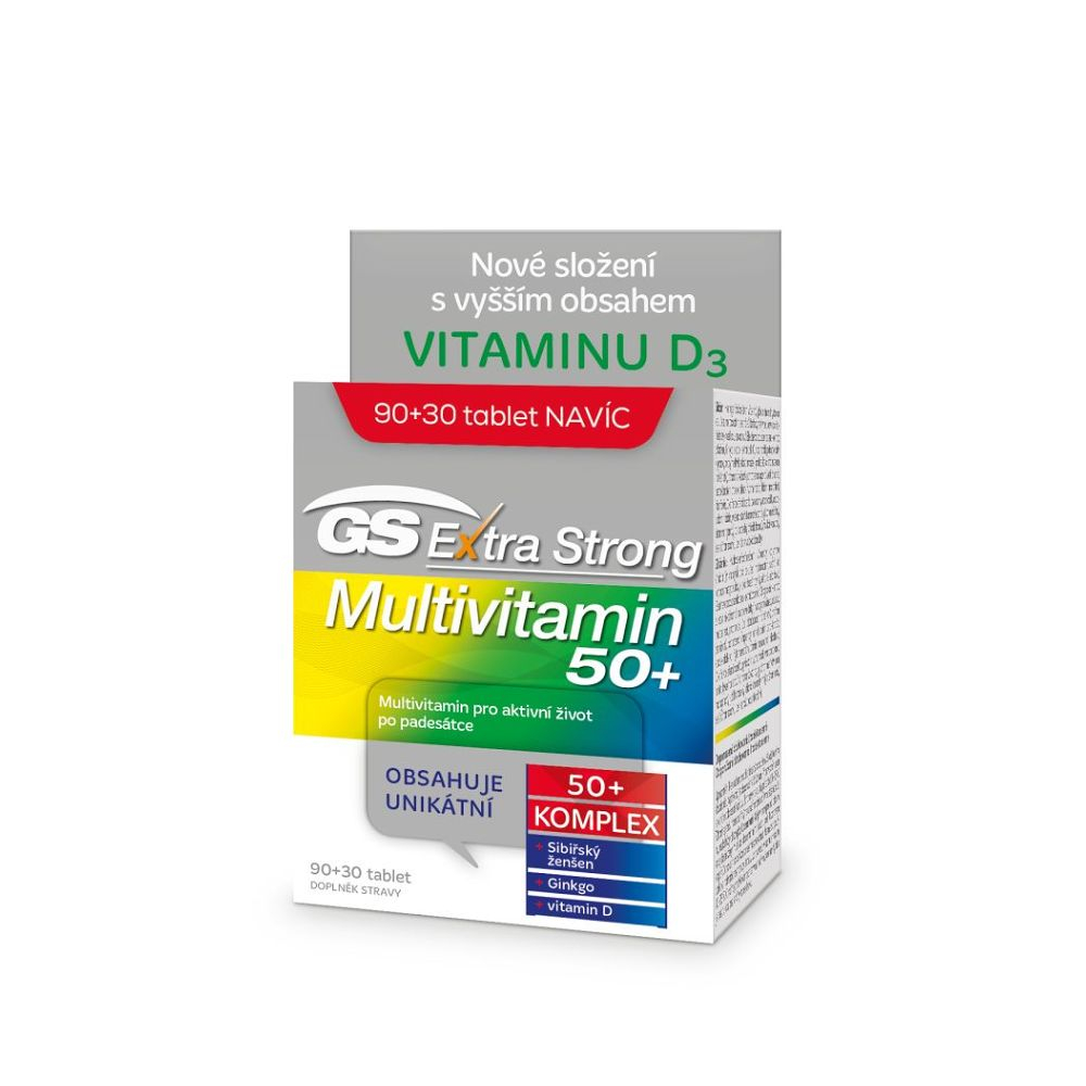 GS Extra Strong multivitamin 50+ 90+30 tablet