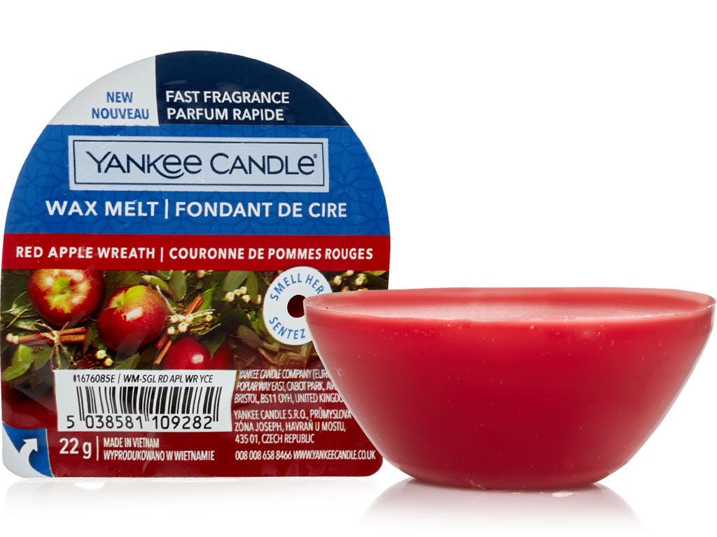 Yankee Candle Red Apple Wreath vonný vosk 22 g