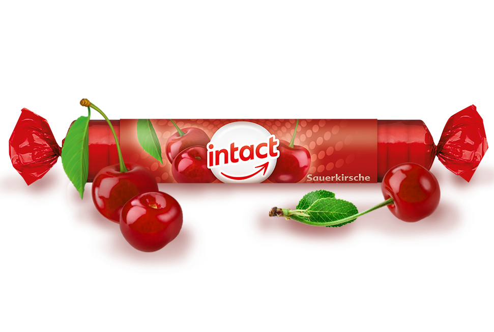 Intact hroznový cukr s vitamínem C TŘEŠEŇ 40 g