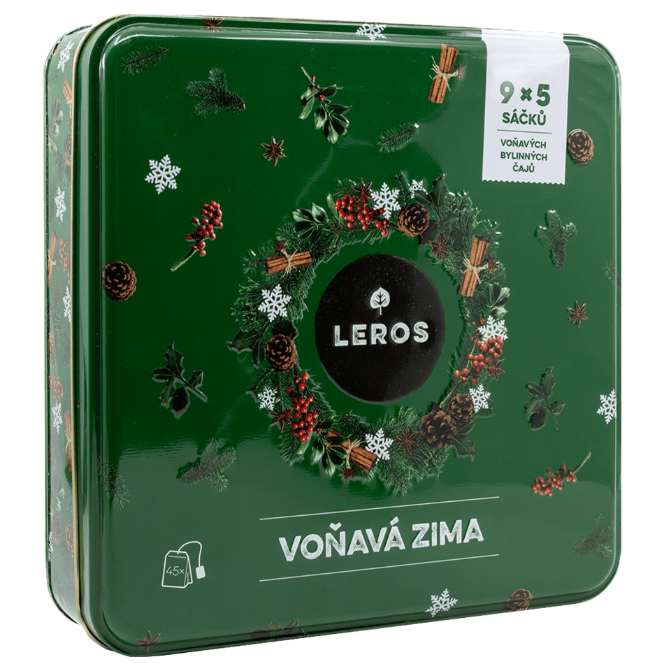 Leros Voňavá zima dárkové balení zelené 9x5 sáčků