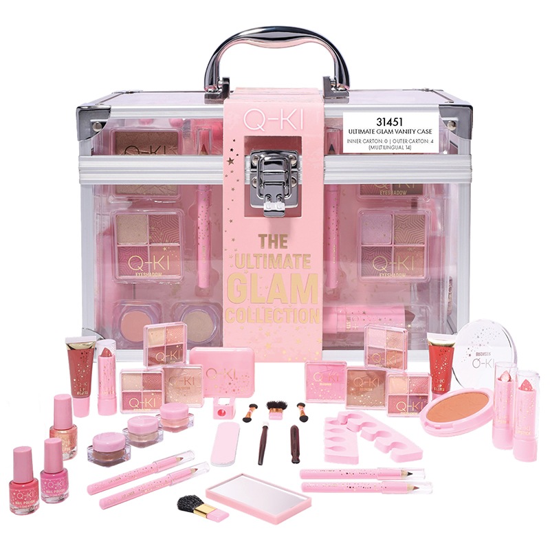 Q-KI kufřík plný líčení Ultimate Glam 35 ks