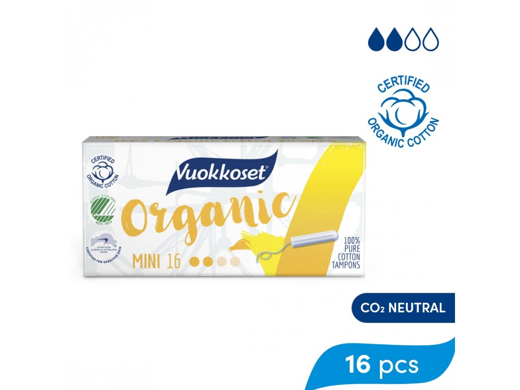 VUOKKOSET BIO Tampon Mini 16 ks