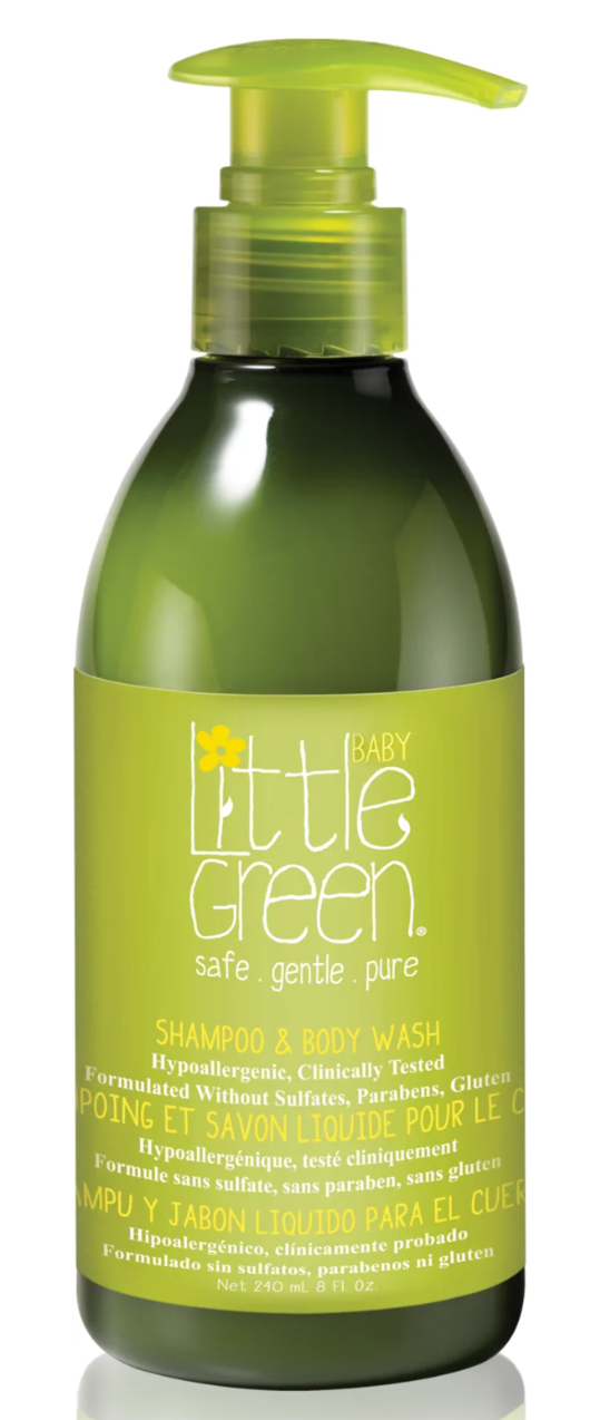 Little Green Baby šampon a sprchový gel 2 v 1 pro děti od narození 14,8 ml - VZOREK