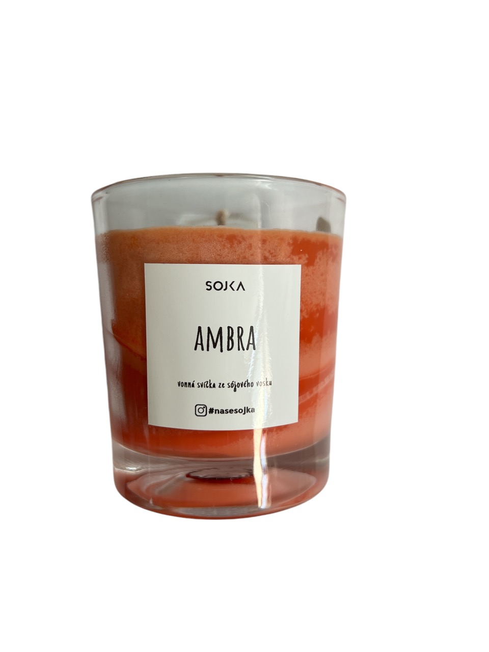 SOJKA Sójová vonná svíčka Multikolor - Ambra 150 g