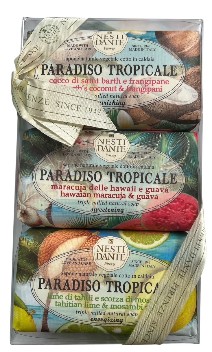 Nesti Dante Paradiso Tropicale mýdla 3x250 g
