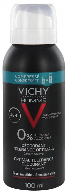 VICHY Homme Optimal Tolerance deodorant 48H spray 100 ml