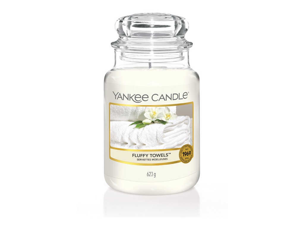 Yankee Candle Fluffy Towels vonná svíčka 623g