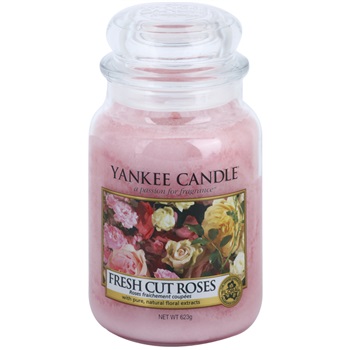 Yankee Candle Fresh Cut Roses vonná svíčka 623g