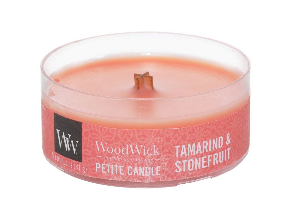 WoodWick Petite Tamarind & Stonefruit vonná svíčka 31 g