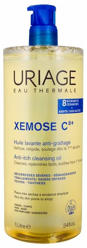 URIAGE Xémose zklidňující čisticí olej na obličej a tělo Objem: 1000 ml