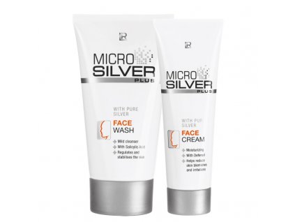 Microsilver Plus mycí krém 150 ml + pleťový krém 50 ml