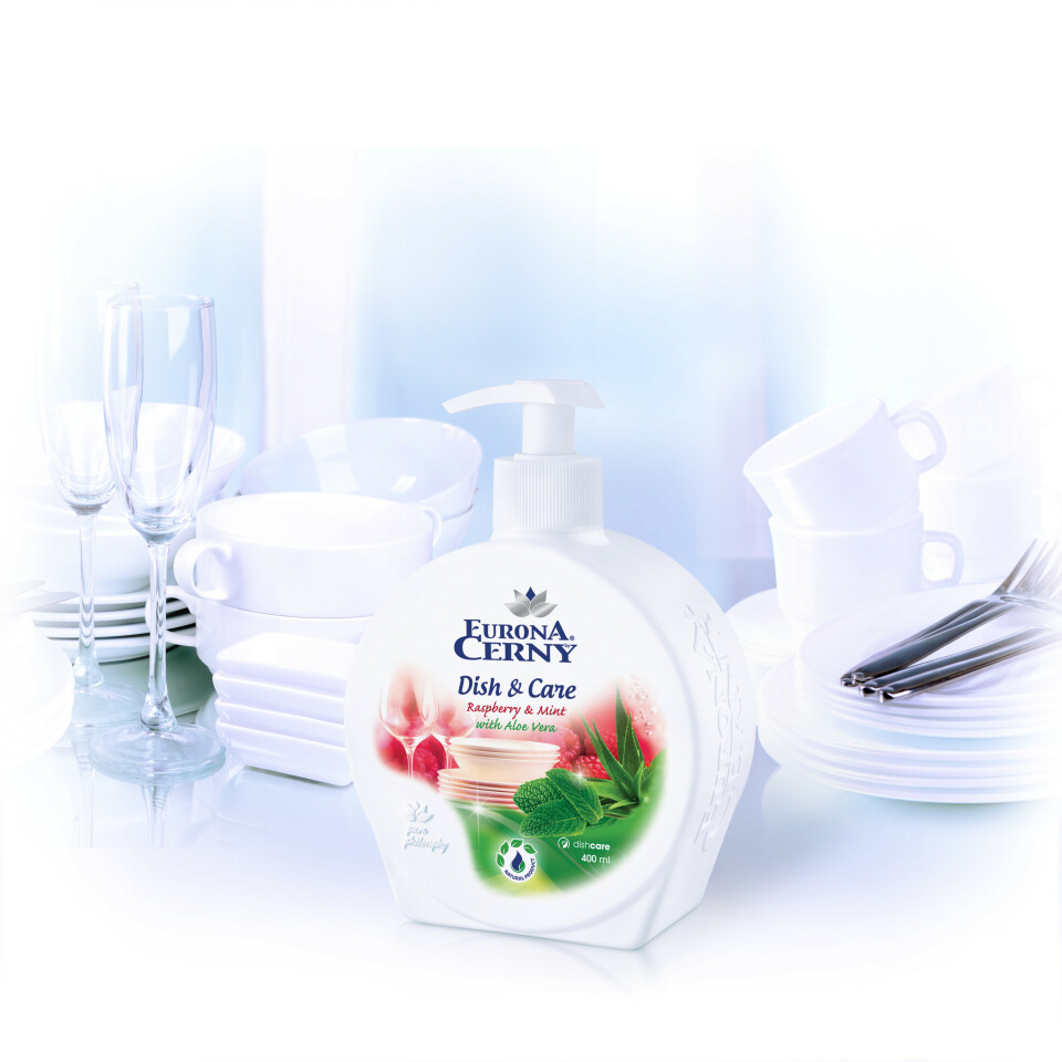 Raspberry & Mint Prostředek na ruční mytí nádobí s Aloe vera