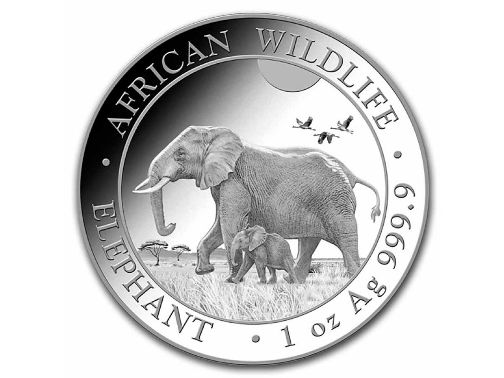 2022 somalia 1 oz silver elephant bu 237140 slab
