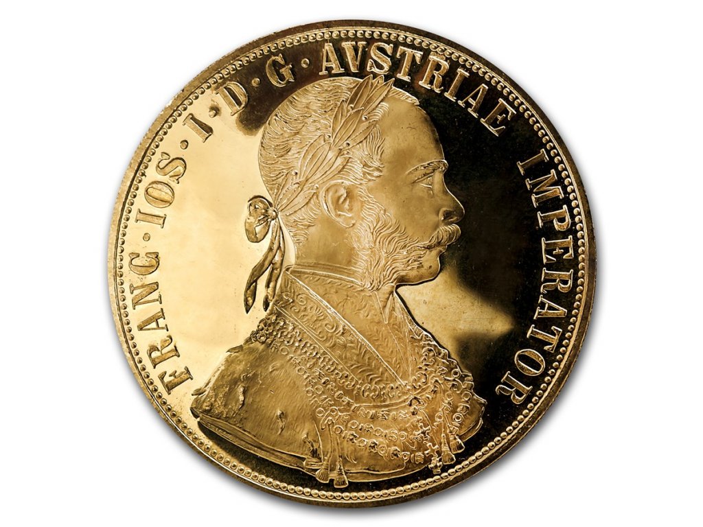1915 austria gold 4 ducat au bu 8882 Obv