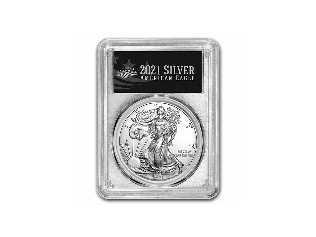 2021 silver eagle type 1 ms 70 pcgs last production black 234190 slab