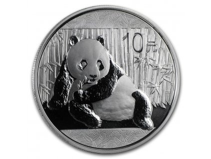 2015 china 1 oz silver panda bu in capsule 84931 Slab