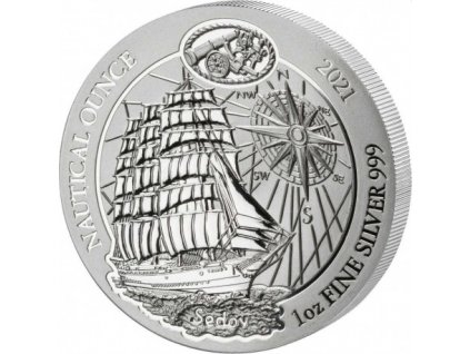 1 oz silver rwanda nautical sedov 2021 amafranga 50