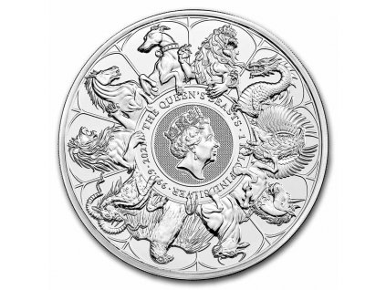 2021 great britain kilo silver queens beasts collector coin 232035 slab