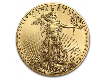 2021 1 oz american gold eagle bu 218622 slab