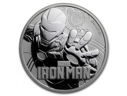 2018 tuvalu 1 oz silver 1 marvel series iron man bu 168066 Obv